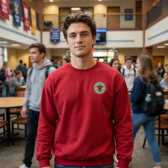 DISCOUNT-Pi Kappa Alpha World Famous Crest - Shield Crewneck Sweatshirt - Best Value