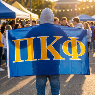 Pi Kappa Phi Big Greek Letter Flag