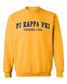 Pi Kappa Phi Fraternity Founders Crew Sweatshirt