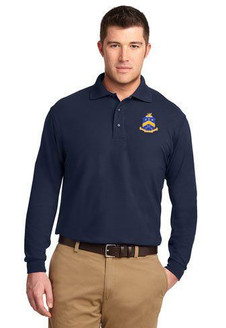 DISCOUNT-Pi Kappa Phi Emblem Long Sleeve Polo