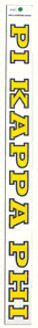  Pi Kappa Phi Long Window Decal 