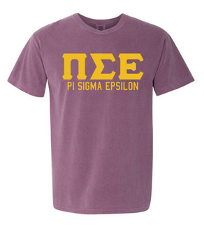  Pi Sigma Epsilon Greek Custom Comfort Colors Heavyweight T-Shirt 