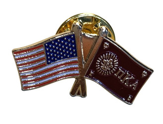 Pi Kappa Alpha USA Flag Lapel Pin