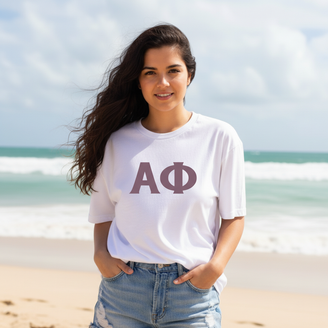 Fraternity / Sorority Printed Letter Tee