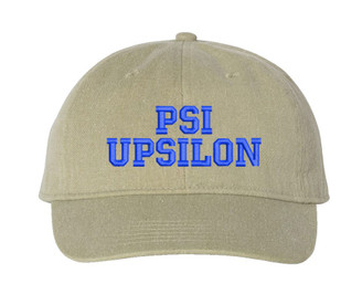 Psi Upsilon Pigment Dyed Baseball Cap