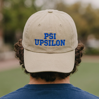 Psi Upsilon Pigment Dyed Baseball Cap