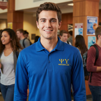 Psi Upsilon-World Famous Long Sleeve Dry Fit Polo
