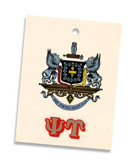  Psi Upsilon Crest - Shield Decal 