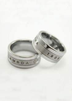 TCS Lambda Chi Alpha Tungsten Ring 