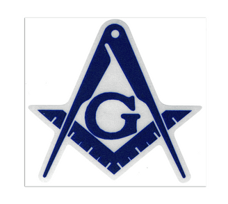 Craftique Reflective Mason / Freemason Sticker 