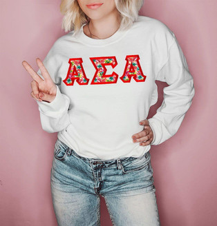  $35 Alpha Sigma Alpha Custom Twill Sweatshirt 