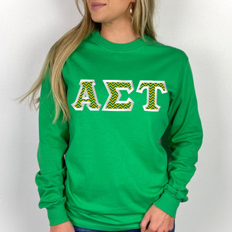 Alpha Sigma Tau Custom Twill Long Tee