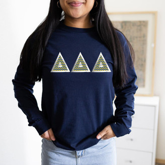  Delta Delta Delta Custom Twill Long Tee 