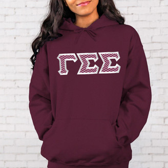  Gamma Sigma Sigma Custom Twill Hooded Sweatshirt 