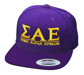  Sigma Alpha Epsilon Flatbill Snapback Hats Original 