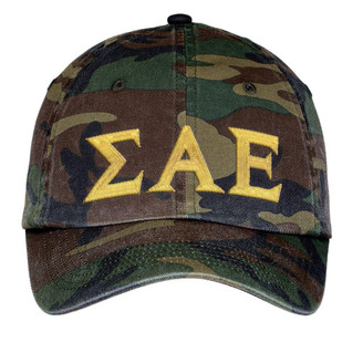  Sigma Alpha Epsilon Lettered Camouflage Hat 