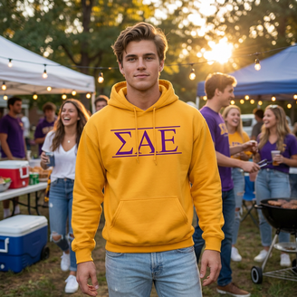 Sigma Alpha Epsilon Logo Hooded Sweatshirt