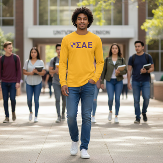 Sigma Alpha Epsilon Logo Long Sleeve Tee