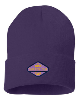 DISCOUNT-Sigma Alpha Epsilon Woven Emblem Knit Cap