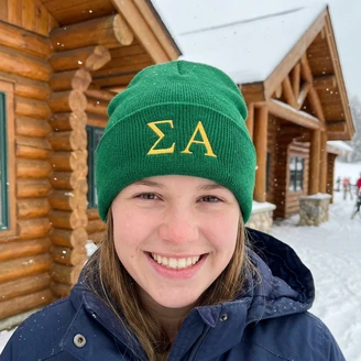 Sigma Alpha Greek Letter Knit Cap