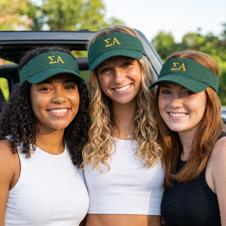 Sigma Alpha Greek Letter Visor