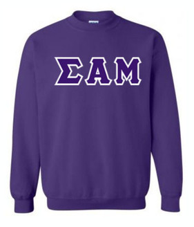 Sigma Alpha Mu Lettered Crewneck Sweatshirt