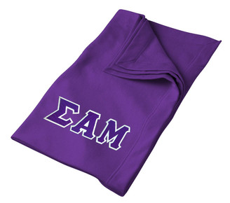 DISCOUNT-Sigma Alpha Mu Twill Sweatshirt Blanket