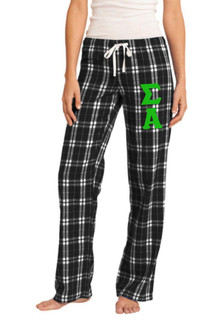  Sigma Alpha Women's Flannel Plaid Pant - PJ's 