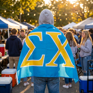 Sigma Chi Big Greek Letter Flag