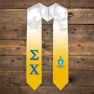  Sigma Chi Extra Fancy Simple Greek Graduation Stole W Crest 
