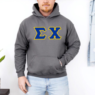  DISCOUNT Sigma Chi Lettered Hooded Sweatshirt - Best Value 