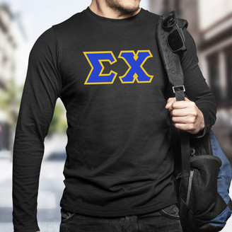 Sigma Chi Lettered Long Sleeve Shirt