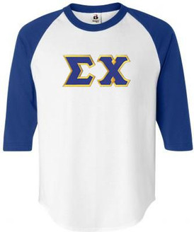 DISCOUNT- Sigma Chi Lettered Raglan T-shirts