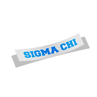  Sigma Chi Long Window Sticker 