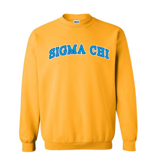 Sigma Chi 2 Color Letterman Crewneck