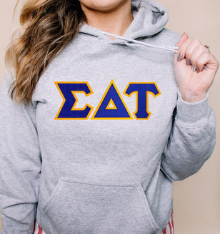  DISCOUNT Sigma Delta Tau Lettered Hooded Sweatshirt - Best Value 