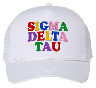  Sigma Delta Tau Rainbow Trucker Hat 