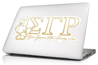 Sorority Shop Sigma Gamma Rho 10.5 x 4.5 Laptop Skin/Wall Decal 