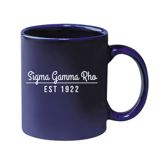 Sigma Gamma Rho 11 oz. Colored Stoneware Mug