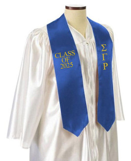  Sigma Gamma Rho Embroidered Graduation Sash Stole 