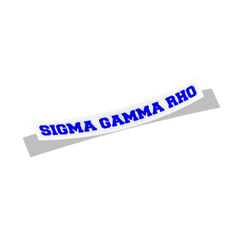  Sigma Gamma Rho Long Window Sticker 