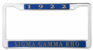  Sigma Gamma Rho Metal License Plate Frame 