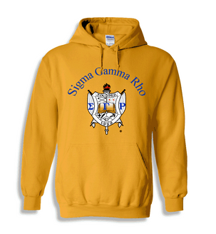  Sigma Gamma Rho World Famous Color Crest Printed Hooded Sweatshirt 