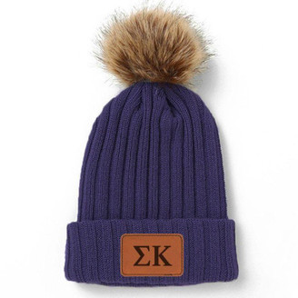 Sorority Shop Sigma Kappa Pom Pom Beanie Hat 