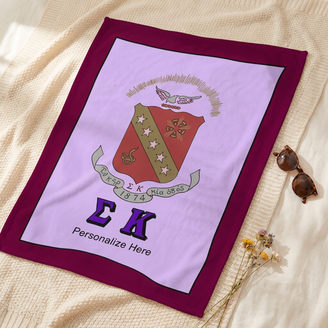 Sigma Kappa Sherpa Lap Blanket