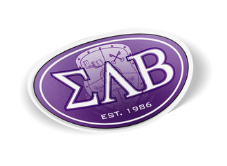 Sigma Lambda Beta Color Oval Decal