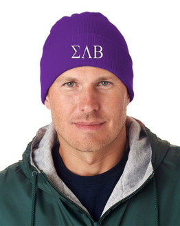 Sigma Lambda Beta Greek Letter Knit Cap