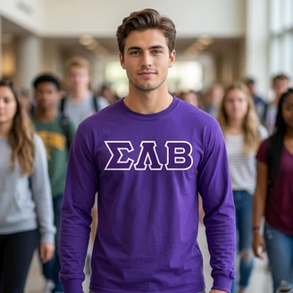 Sigma Lambda Beta Lettered Long Sleeve Shirt
