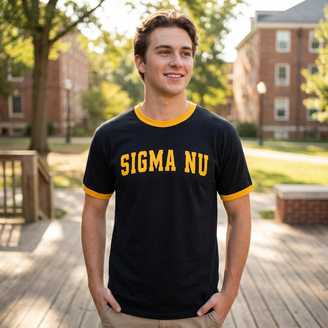 Sigma Nu Ringer T-shirt