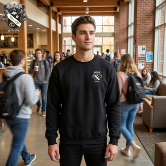 DISCOUNT-Sigma Nu World Famous Crest - Shield Crewneck Sweatshirt - Best Value